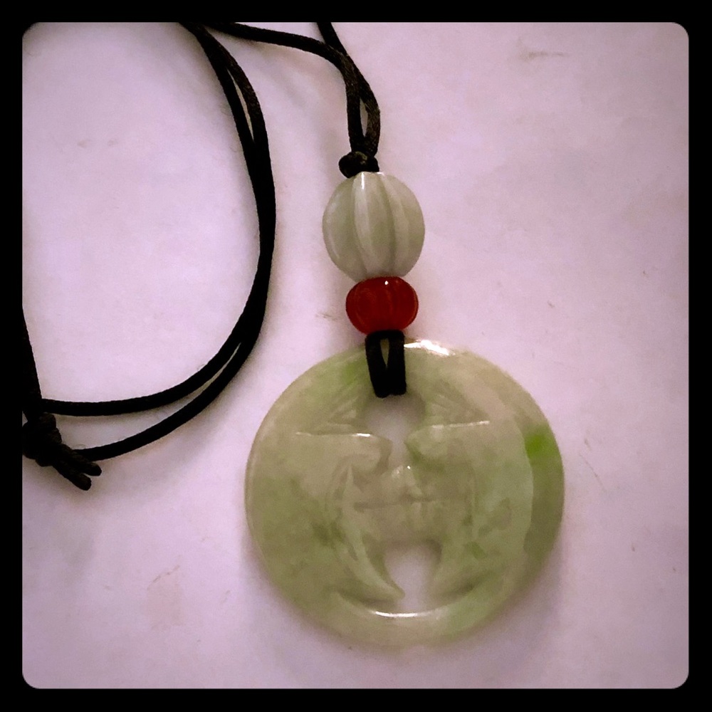 Kissing Moon Jade Necklace